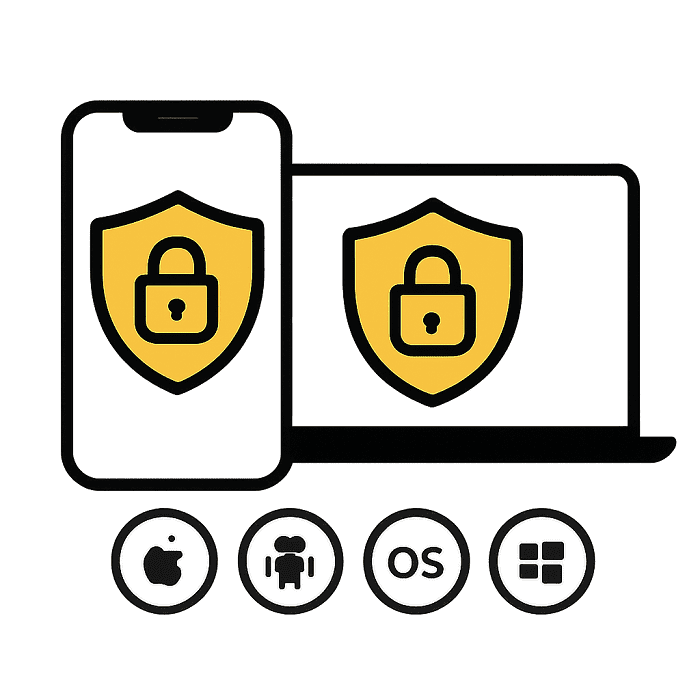 WEEX多终端兼容示意图,突出数据安全与系统支持(iOS、Android、桌面、Windows)。 WEEX多终端兼容示意图,突出数据安全与系统支持(iOS、Android、桌面、Windows)。